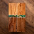 Olive Wood, Amboyna Burl, and Black Locust Combination Knife Scales - s-158