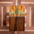 Wild Cherry Burl, Amboyna Burl, and Wenge Combination Knife Scales - s-176