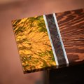 Cheese Burl, Spalted Ambulu, and Wenge Combination Knife Scales - s-243