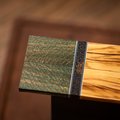 Quarter Sawn Sycamore, Red Palm, and Olive Wood Combination Knife Scales - s-266