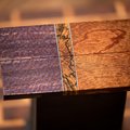 Quarter Sawn Sycamore, Spalted Oak, and African Mahogany Knife Scales - s-270