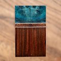 Mimba Burl, Black Palm, and Bolivian Rosewood Combination Knife Scales - s-287