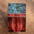 Maple Burl and Asian RosewoodCombination Knife Scales - s-299