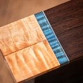 Quilted Maple, Curly Maple, and Wenge Combination Knife Scales - s-304