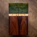 Cheese Burl, Maple Burl, and Bolivian Rosewood Combination Knife Scales - s-312