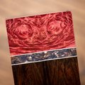 Maple Burl, Resin with Copper, and Bolivian Rosewood Combination Knife Scales - s-292