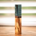 Curly Maple and Spalted Oak Segmented Pen Turning Blank - pen-57