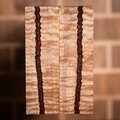 Curly Maple and Real Copper Live Edge Knife Scales - Stabilized - curl-16