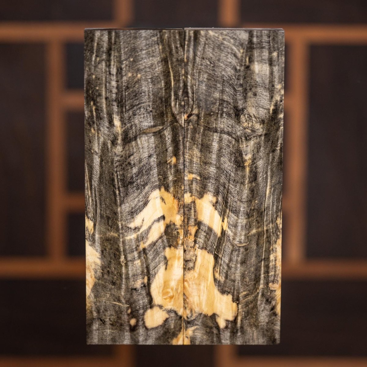 Buckeye Burl - Book Matched - Knife Scales - Stabilized - Flattened - burl-59