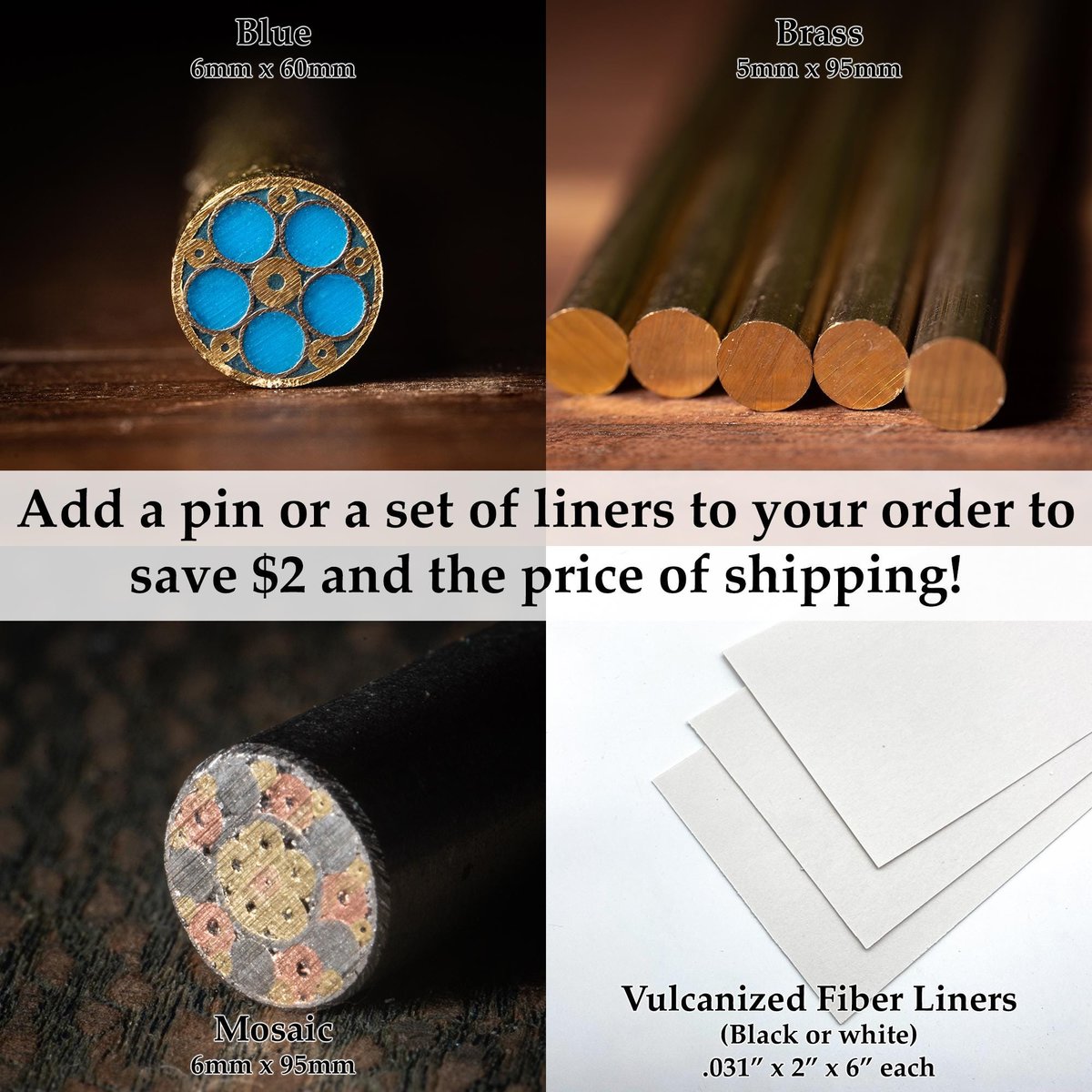 Maple Burl, Black Palm, and Mahogany Combination Knife Scales - s-329