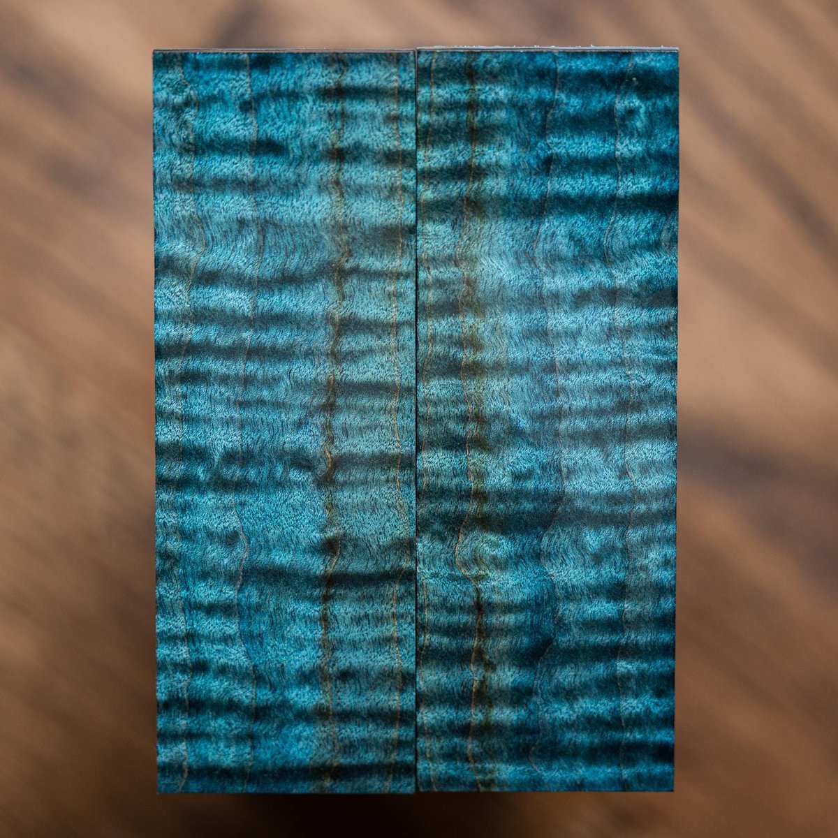 Curly Maple Knife Scales - Stabilized - Book Matched - map-6