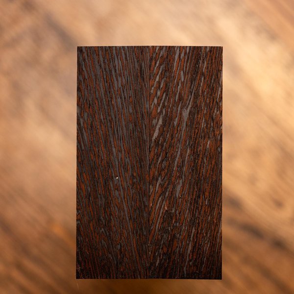 Wenge Knife Scales - Book matched - stabilized - exotic - ex-33
