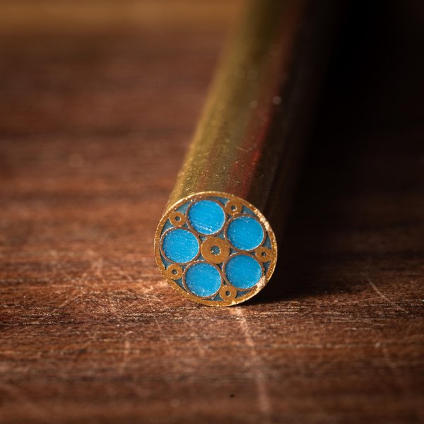 Mosaic Knife Pins - Knife Handle - Brass - 1/4” - 6mm - pin-20