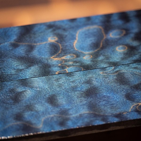 Quilted Maple Knife Scales - Fiddleback maple - Stabilized - map-1