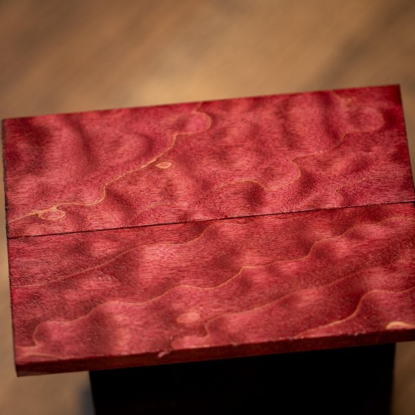 Quilted Maple Knife Scales - Fiddleback Maple - Chatoyancy - map-4