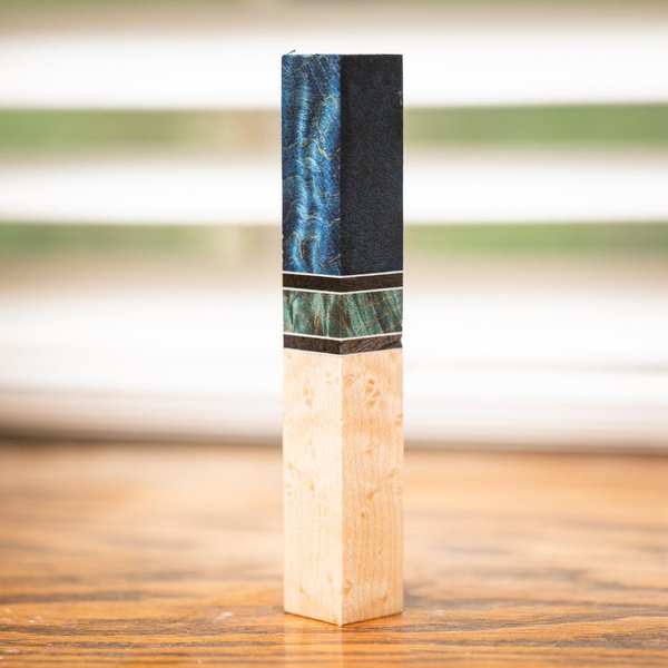 Birdseye maple, Quilted maple, and Curly Maple Pen Turning Blank - pen-52