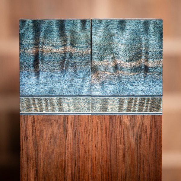 Curly Maple and Walnut Combination Knife Scales - s-321